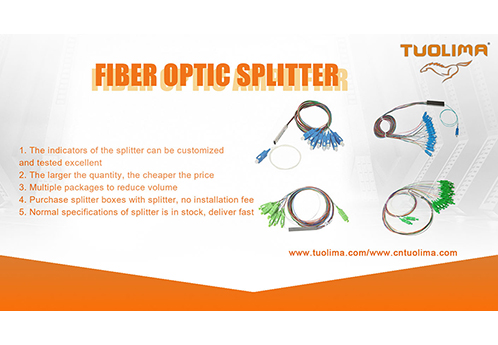 Fiber optic mini PLC splitter