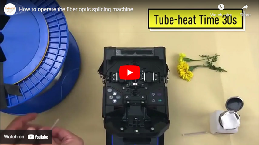 How to operate the fiber optic splicing machine video